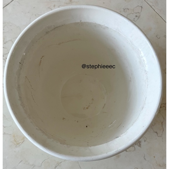 Haeger USA Off White and Green Ceramic Flower Planter Pot - Picture 5 of 5